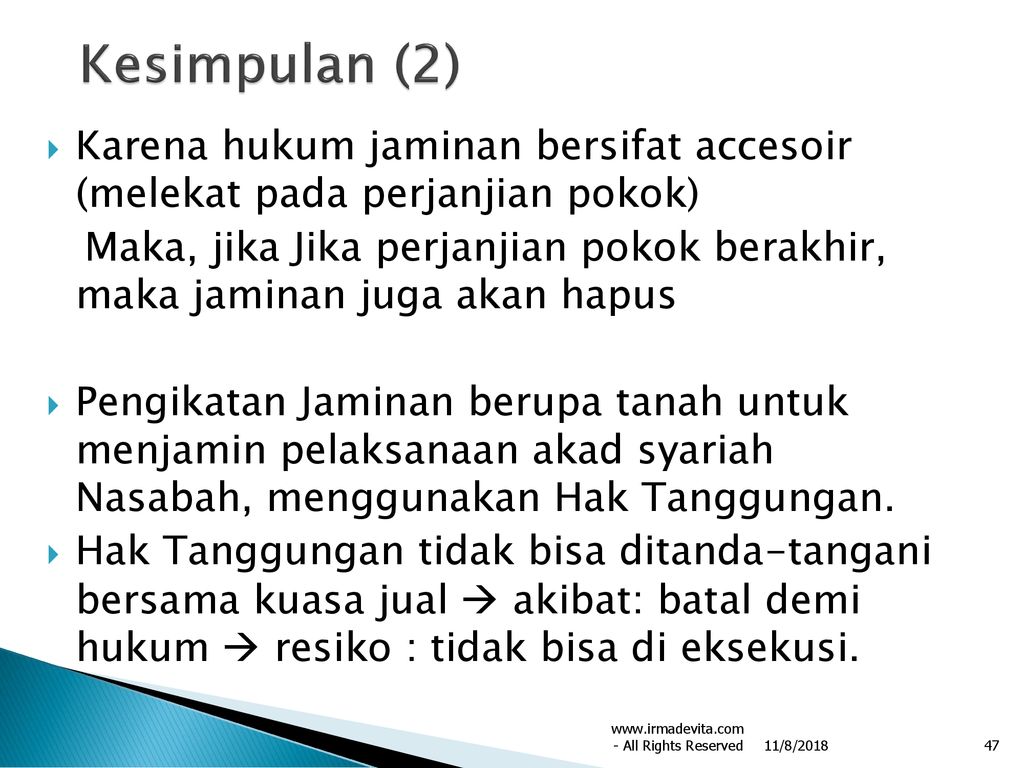 Perjanjian Kredit Oleh Irma Devita Purnamasari Sh Mkn